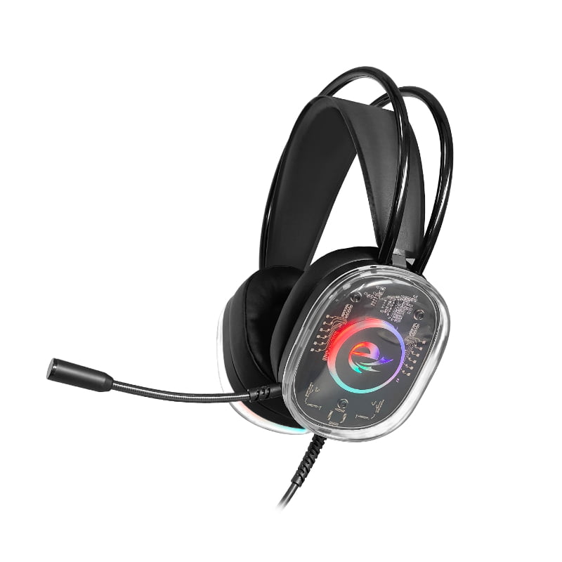 Wired USB Gaming Headset  Private  Design Headphones noice-canceling with Mic and LED backlit RGB light X2